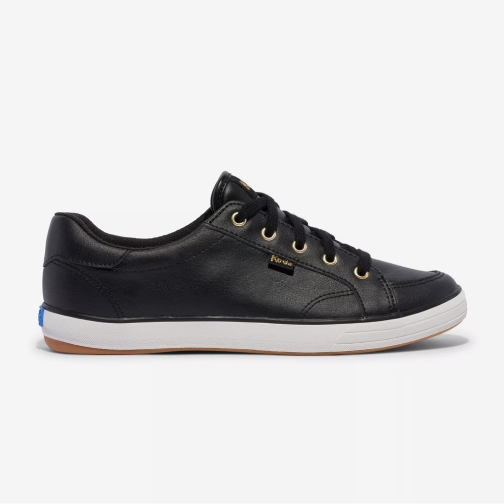Keds Black Leather Sneakers